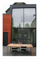 Aluminium glasgevel schuifdeur kapellen
